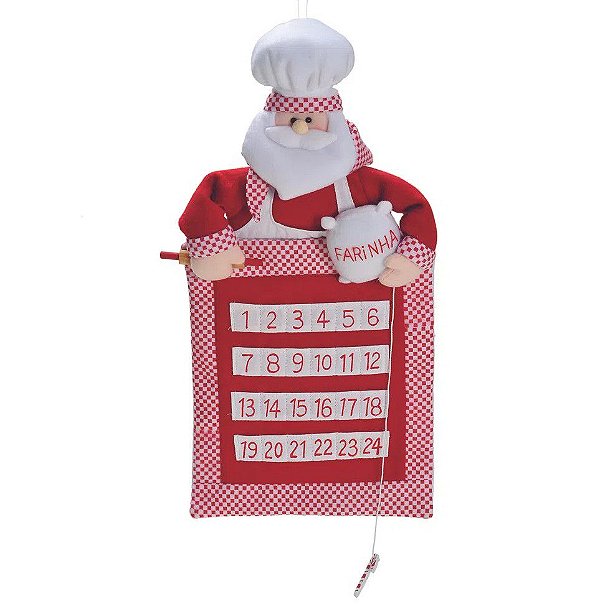 Calendário de Natal Papai Noel Chefe - Calendários Natalinos - Ref 1510010 - Cromus