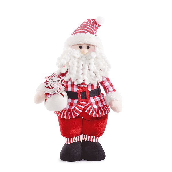 Pinguim com Roupa Xadrez Tocando Trompete Duas Mãos 30cm - Coleção Xmas  Parade - Ref 1595166 Cromus - CCS Decorações