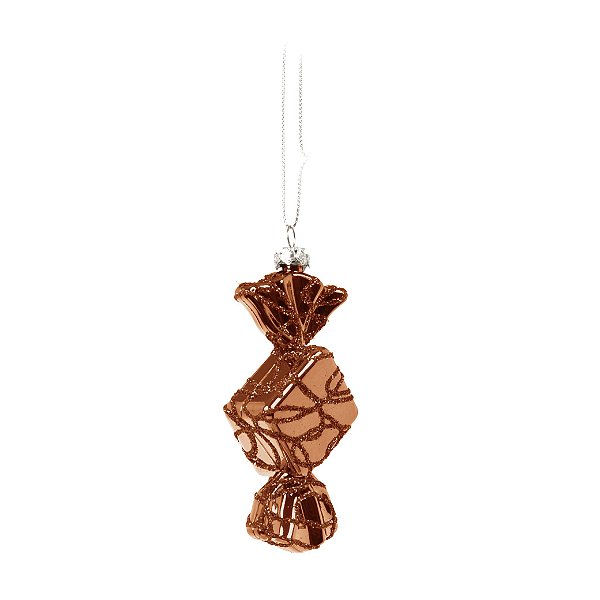 Enfeite Pendurar Bala Losango Marrom 10x5x5cm com 1 Unidade - Ref 1113010 Cromus