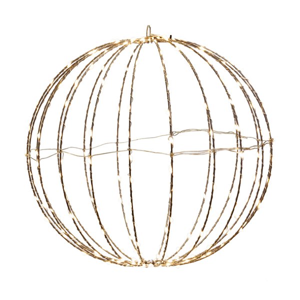 Bola de Led Retratil 30cm com 157 Leds Cor Clara Bivolt com 1 Unidade - Ref 1691951 Cromus
