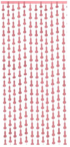 Cortina Metalizada Despedida de Solteiro Ouro Rose 2x1mts - CCS Decorações