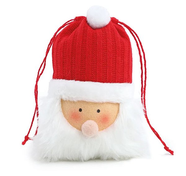 Enfeite Pendurar Meia Noel Saco Presente 20cm - Ref 1009968 Cromus