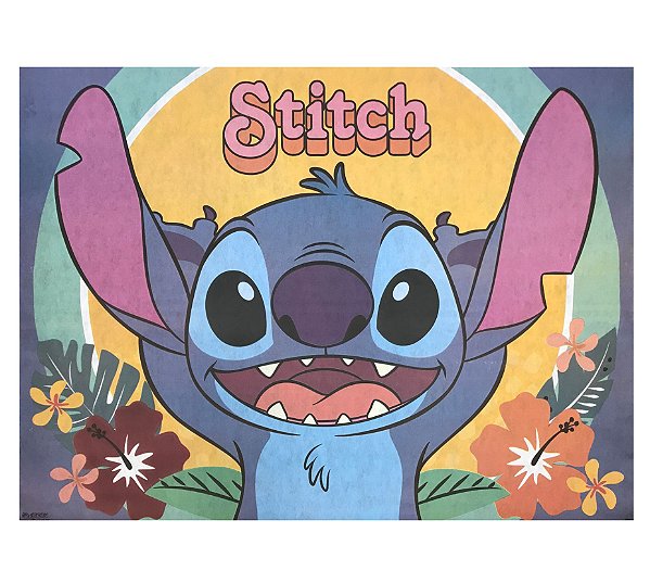 Painel de T.N.T Festa Stitch 1x140cm com 1 Un - Ref 321012 Piffer 7906154664941