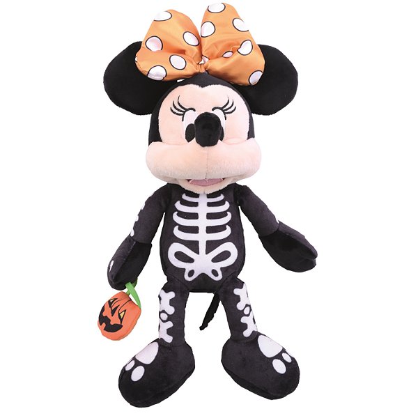 Pelúcia Minnie Esqueleto 30x12x5cm - Halloween Disney - Ref 29003986 Cromus