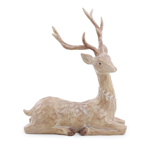 Rena Decorativa de Resina Deitada 26cm - Ref 1001857 Cromus