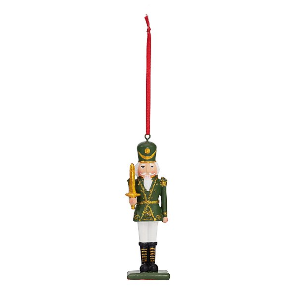 Soldado de Chumbo de Resina Verde 13x4x2cm - Quebra Nozes - Ref 1021412 Cromus