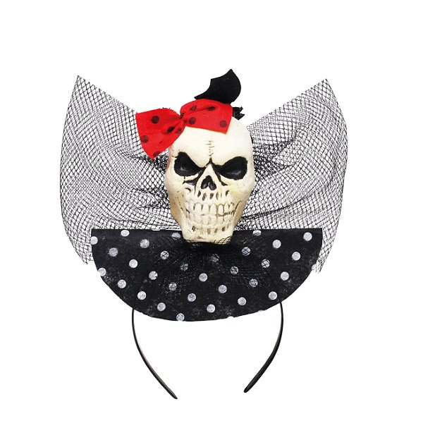Tiara Halloween Chapéu com Caveira com 1 Un - Ref 29003196 Cromus