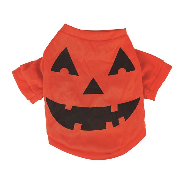 Roupa Pet Rosto Abobora Tam Único - Pequeno Porte - Ref 29003739 Cromus