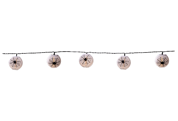 Cordão de Led Teia Aranha Branco 100cm - HAlloween Ref 1715005 - Cromus
