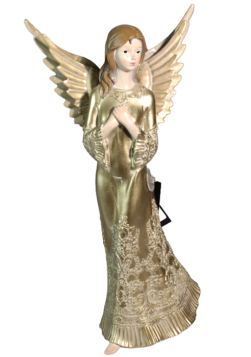 Anja de Resina com Mão no Coracão 30cm - Ref RS1224 Tok da Casa