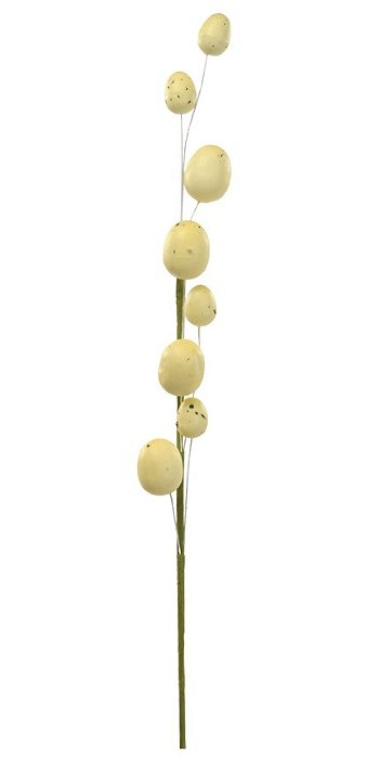 Galho de Páscoa Grande Ovos Amarelo 60cm - Coleção Fondant - Ref 1067239 Cromus
