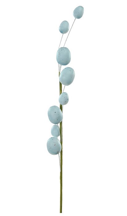 Galho de Páscoa Grande Ovos Azul 60cm - Coleção Fondant - Ref 1067238 Cromus