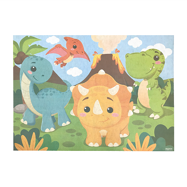 Painel de TNT Festa Dino Baby 100x140cm - Ref 125024 Piffer