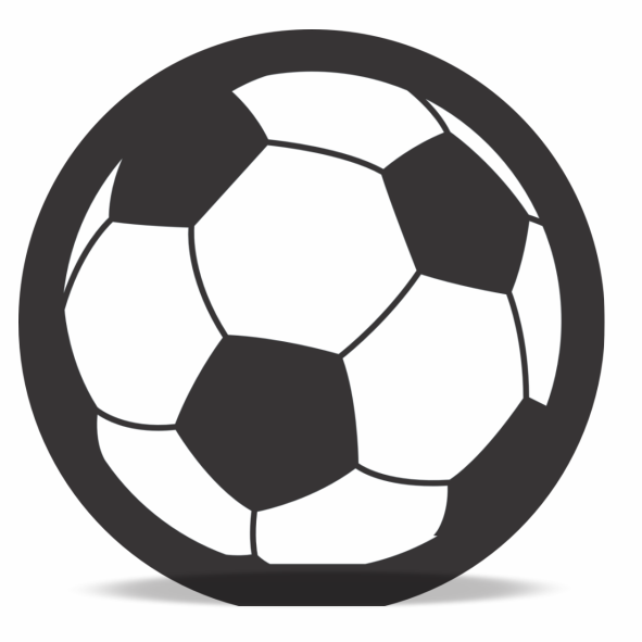 Enfeite Decorativo de E.V.A Bola de Futebol 27x27cm - Ref 130020 Piffer