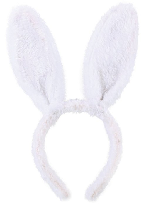 Tiara de Páscoa Orelhas de Coelho Branco - Ref 1065056 Cromus