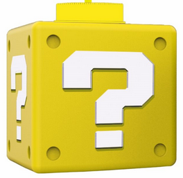 Copo Cubo Amarelo ? Mario 16x12cm com 1 Unidade