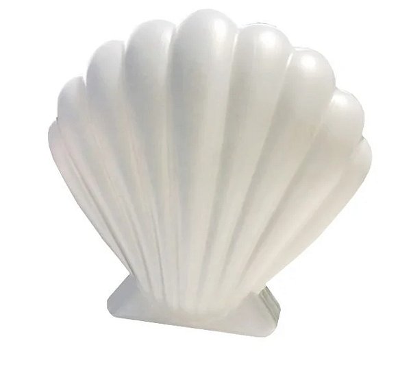 Concha Plástica Branco Perola com 1 Unidade - 14x14.7cm - Mirandinha