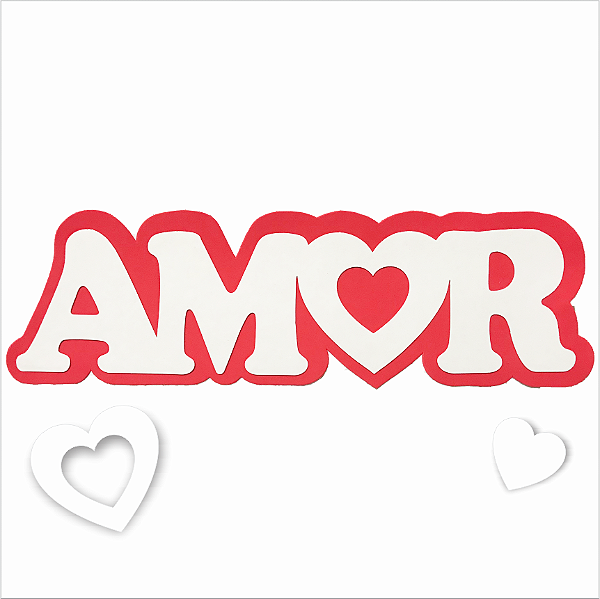Painel Letreiro de E.V.A Amor 22x73cm - Ref 108006 Piffer