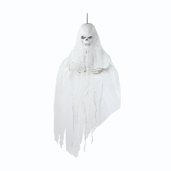 Enfeite Caveira Orion Com Som e Movimento 20x60x155cm - Halloween - Ref 29004511 Cromus