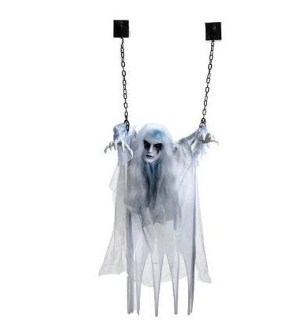 Enfeite Boneca Hilda Pendurada na Corrente 135cm - Halloween Ref 29004410 Cromus