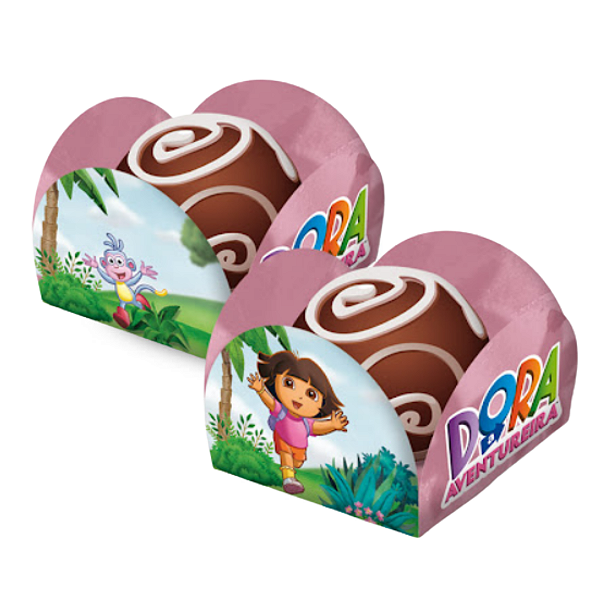 Porta Forminha Para Docinhos Festa Dora Aventureira com 40 Un - Festcolor