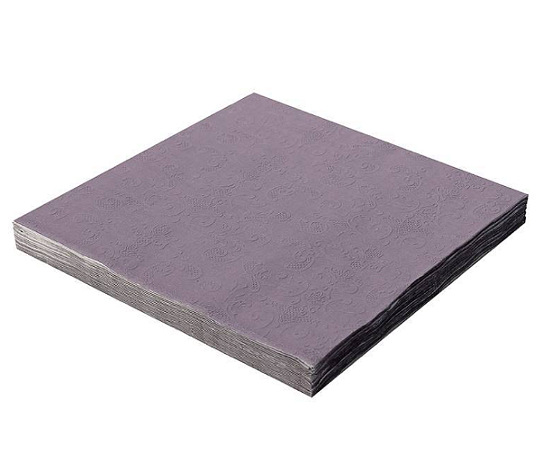 Guardanapo de Papel Alto Relevo Roxo 32x32cm com 20 Un - Silver Plastic
