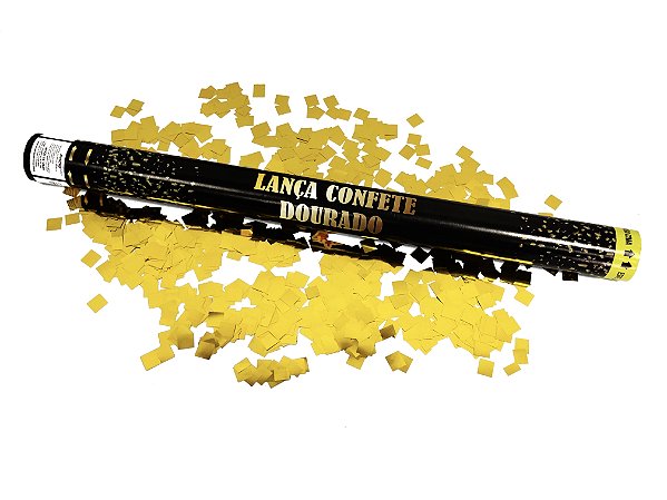 Lança Confete Chuva Dourada 60cm - Silver