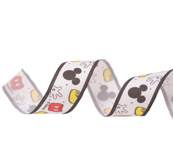 Fita Aramada de Natal Disney Branca com Símbolos Mickey 3.8x914cm - Ref 1020285 Cromus