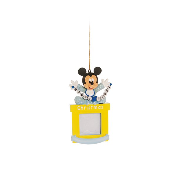 Enfeite Pendurar Porta Retrato Mickey Baby 10x6cm com 1 Un - Ref 1443240 Cromus