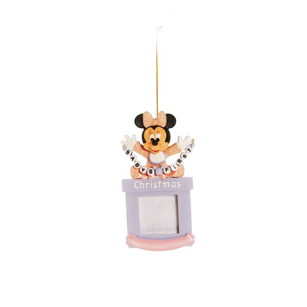 Enfeite de Pendurar Porta Retrato Minnie Baby 10x6cm com 1 Un - Ref 1443239 Cromus