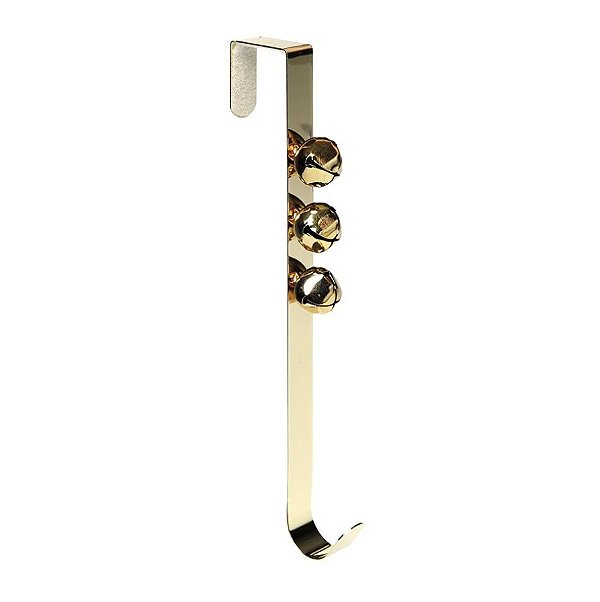 Gancho Suporte de Guirlanda Dourado com Guizos 40cm - Ref 1716356 Cromus