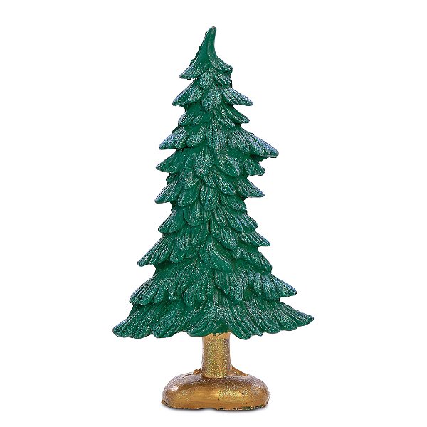 Enfeite Pinheiro de Resina Verde 20cm - Ref 1004338 Cromus