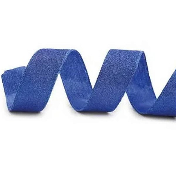 Fita Aramada de Glitter Azul Escuro 3,8X9,14m - Ref 1008644 Cromus