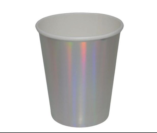 Copo Descartável de Papel Furtacor 270Ml com 10 Un - Silver