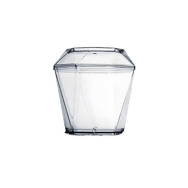 Copo Diamante Transparente com Tampa 8.2cm 180Ml com 10 Unidades - Plastilania