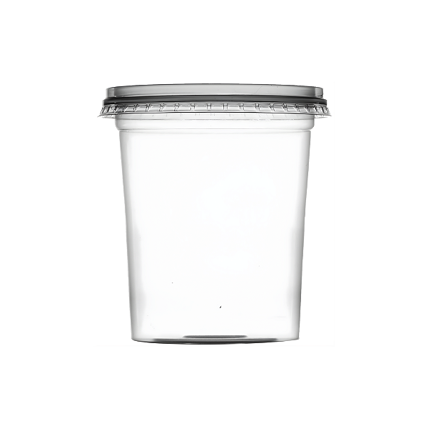 Kit Pote com Tampa Redondo 500Ml com 20 Unidades - Plastilania