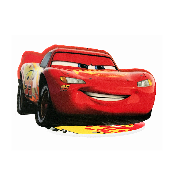 Enfeite Aplique Impresso Carros 17x11cm - Ref 305027 Piffer