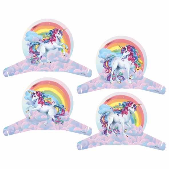 Decoração de Mesa Festa Unicórnio Rainbow com 4Un - Ref 118074 Piffer