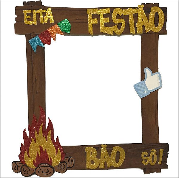 Painel Moldura Para Fotos Eita Festão Bão Sô 59x64cm - Ref 204081 Piffer