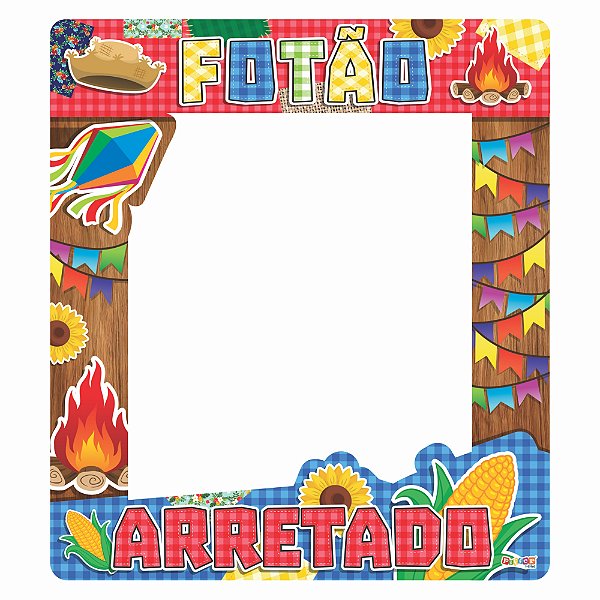 Painel Moldura Para Fotos Fotão Arretado 48x55cm - Ref 204354 Piffer