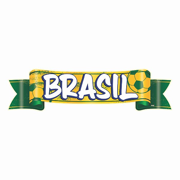 Painel Impresso Faixa Brasil 66x17cm - Ref 207054 PIffer
