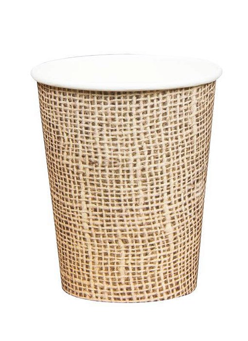 Copo de Papel Estampa Juta 270 Ml com 10 Un - Silver