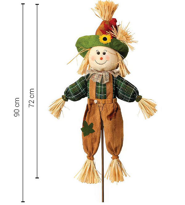 Enfeite Espantalho Junino 90cm - Silver