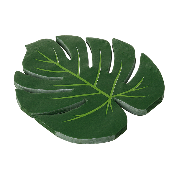 Guardanapo de Papel 33x33cm Folha Costela de Adão com 20Un - Silver Plastic