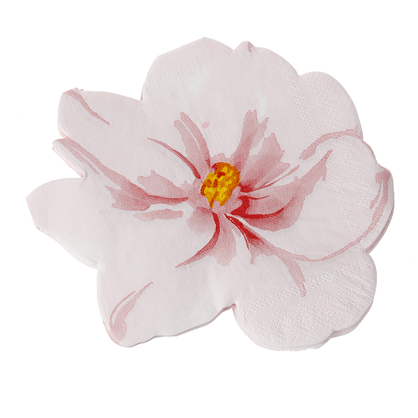 Guardanapo de Papel 33x33cm Rosa Romântica com 20Un - Silver Plastic