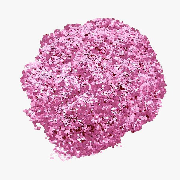 Confete Metalizado 2MM Rosa Bebe 50 Gramas - Silver