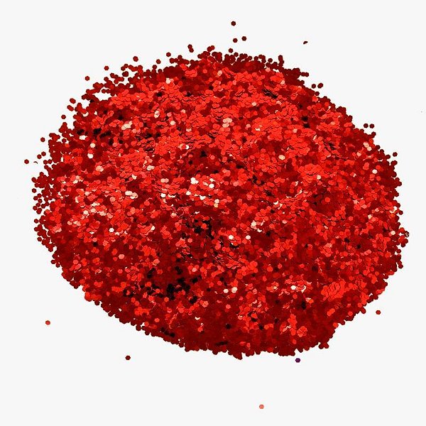 Confete Metalizado 2MM Vermelho 50 Gramas - Silver
