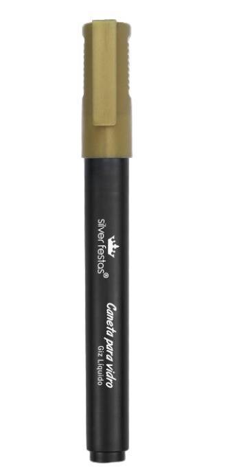 Caneta de Giz Líquido Dourado 4mm - Silver