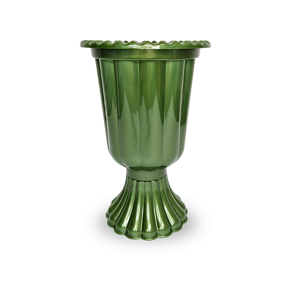 Vaso Grego de Plástico 750 ML Verde Eucalipto 19,5 x 13,5 cm - NC Toys