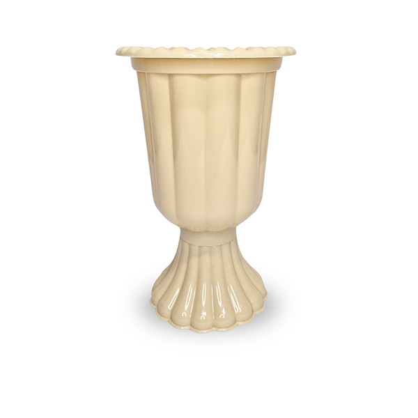 Vaso Grego de Plástico 750 ML Nude 19,5 x 13,5 cm - NC Toys